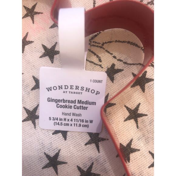 Wondershop NWT Large Snowflake & Large Gingerbread Cookie Cutters - Picture 4 of 5